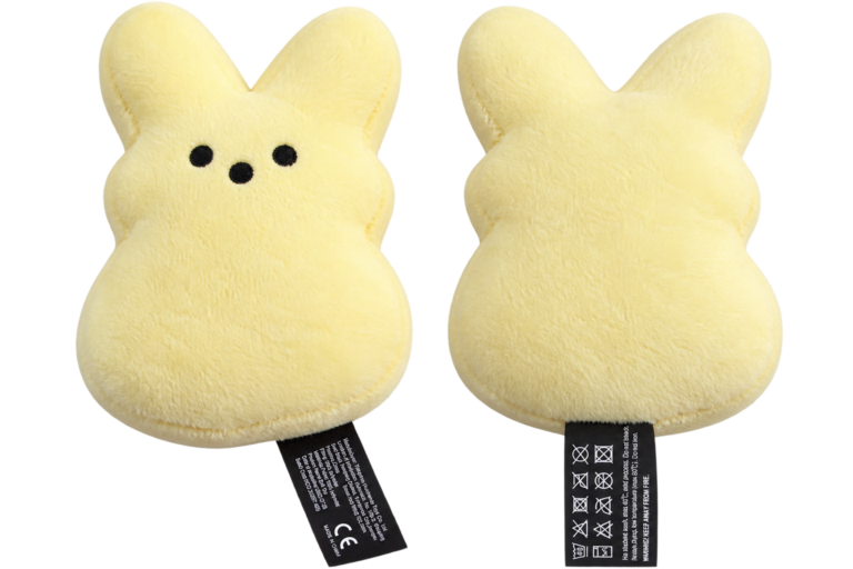 Coniglietto mini peluche 14 cm giallo peluche