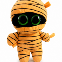 Occhioni Peluche Mummia - 16 cm arancione