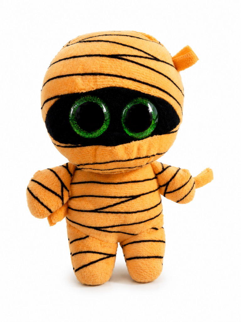 Occhioni Peluche Mummia – 16 cm arancione