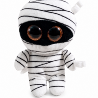Occhioni Peluche Mummia - 16 cm bianca