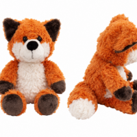 Volpe scompigliata 36 cm peluche