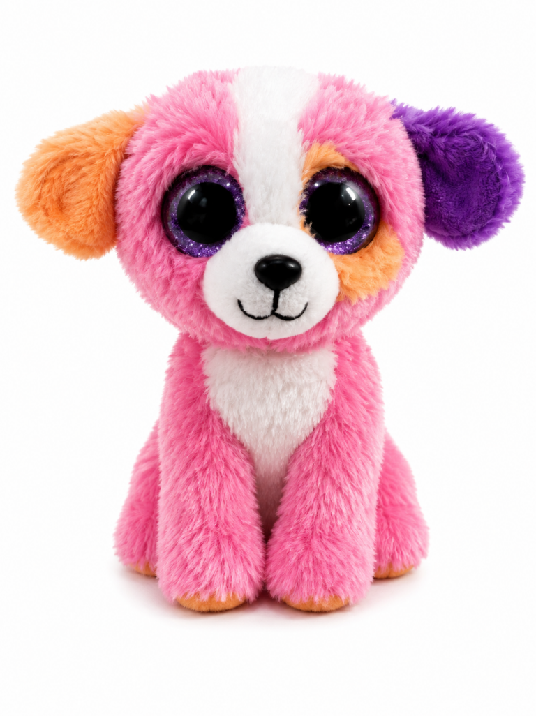 Occhioni Peluche Cagnolino Rainbow – 16 cm