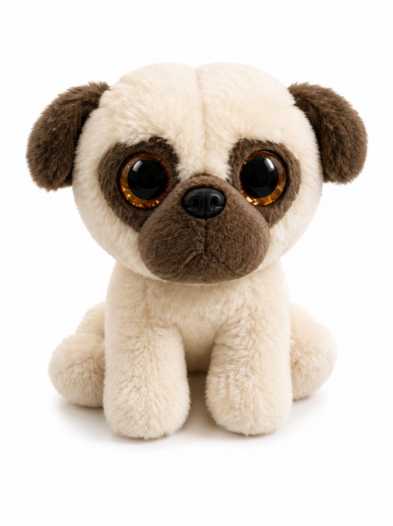 Occhioni Peluche Carlino – 16 cm