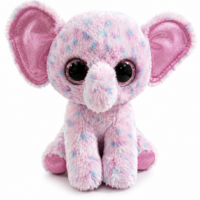 Occhioni Peluche Elefante Rosa - 16 cm