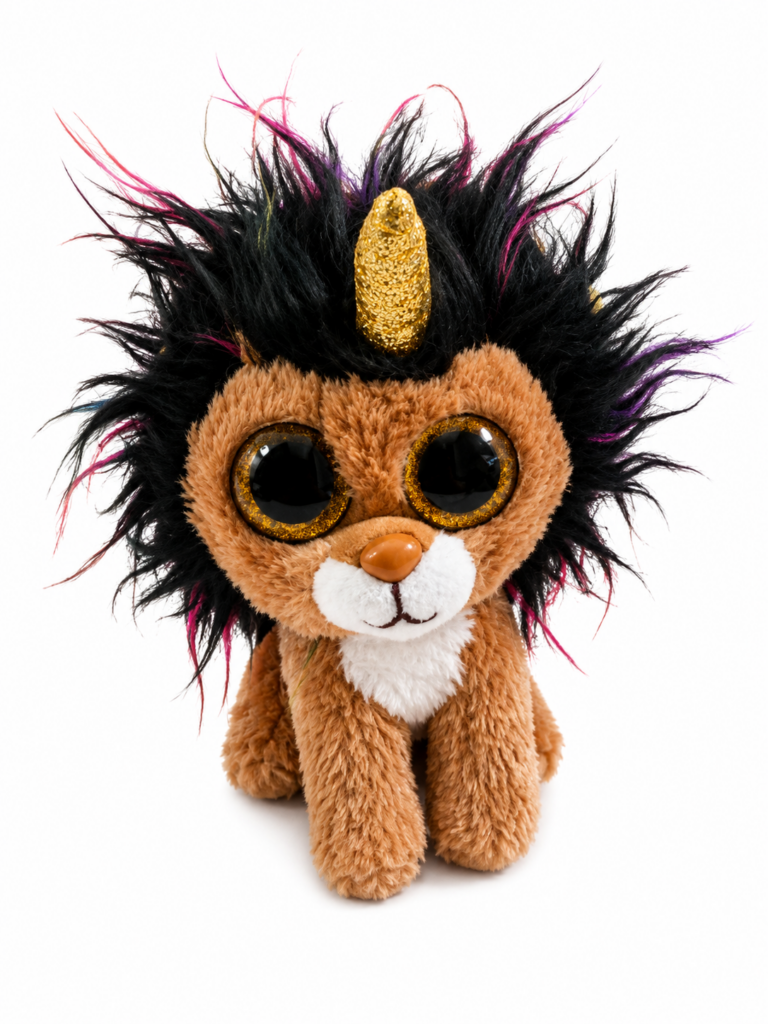Occhioni Peluche Leone Unicorno – 16 cm