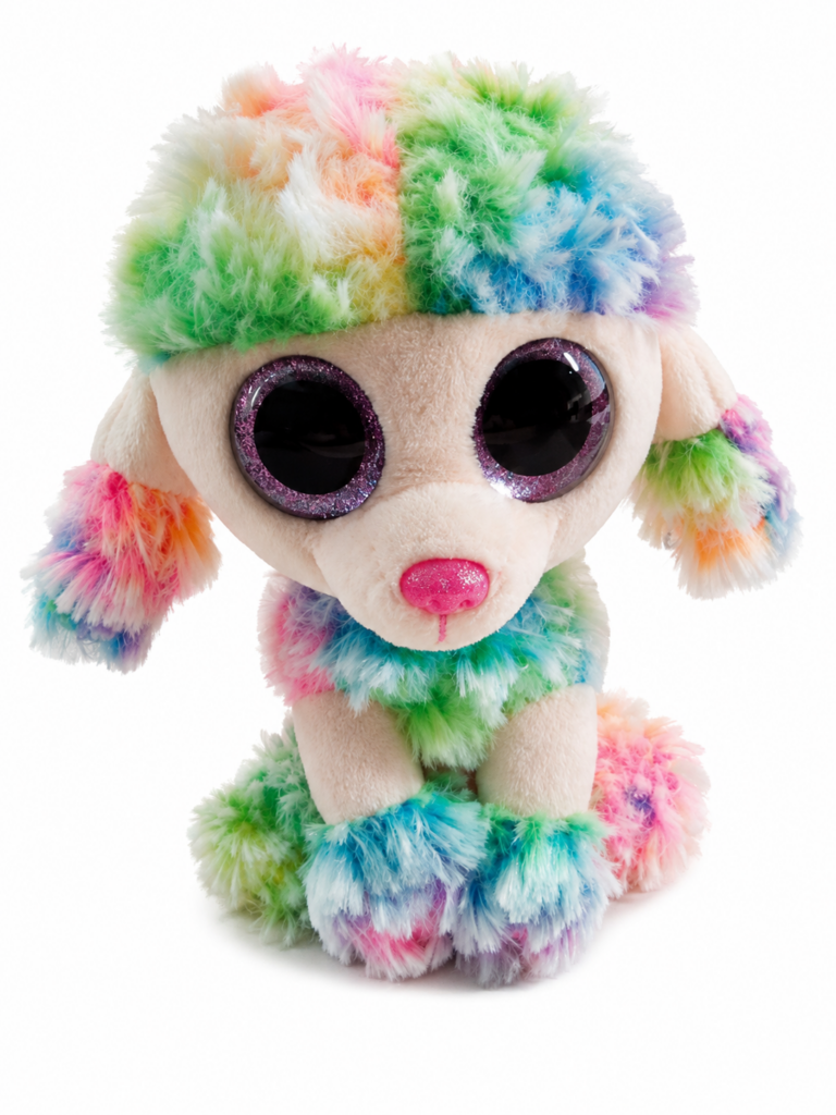 Occhioni Peluche Barboncino Rainbow – 16 cm