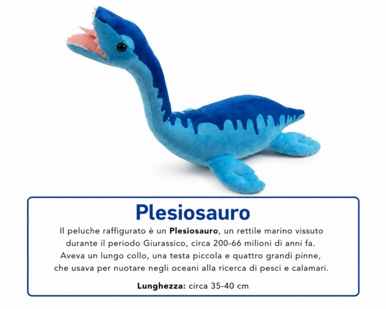 Plesiosauro peluche 35/40cm