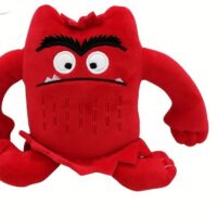 Monster peluche 12cm rosso