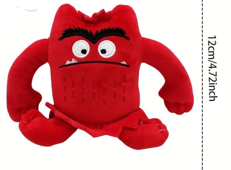 Monster peluche 12cm rosso