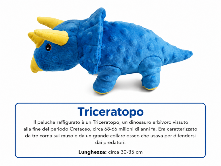 Triceratopo peluche 30/33cm