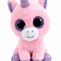 Occhioni Peluche Unicorno Rosa - 16 cm