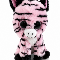 Occhioni Peluche Zebra rosa - 16 cm