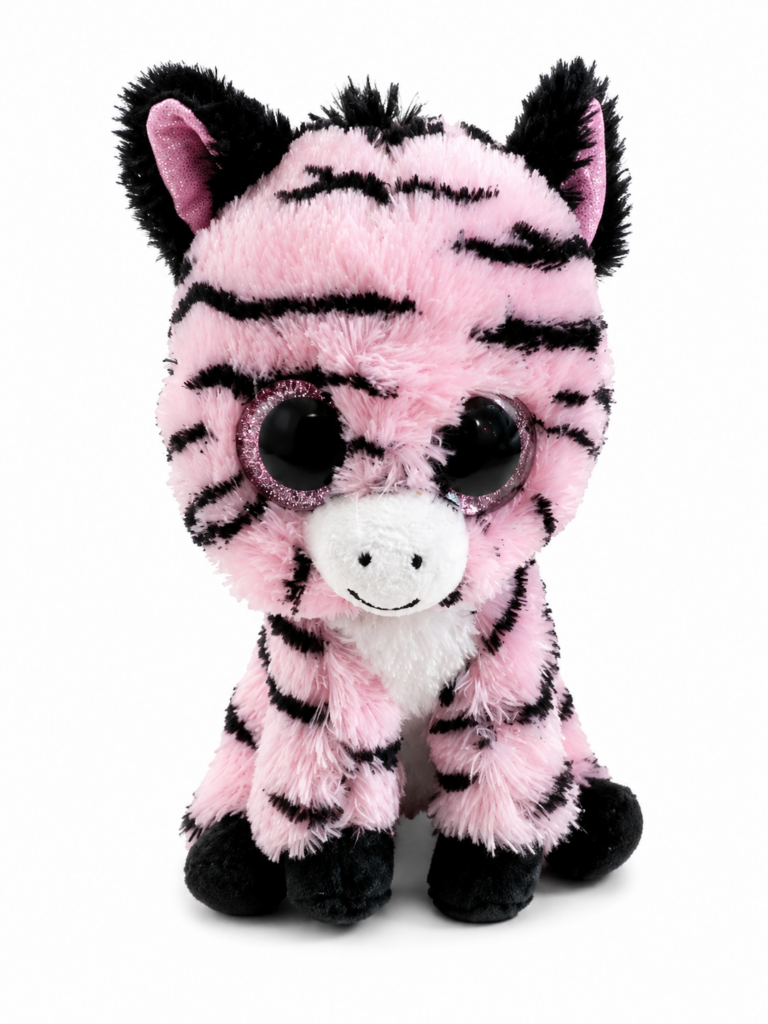 Occhioni Peluche Zebra rosa – 16 cm