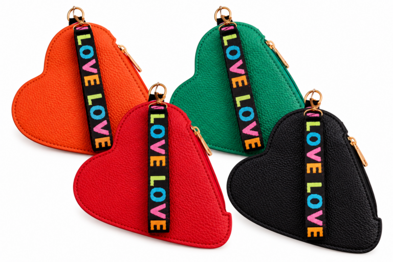 Borsetta Love a forma di cuore colore rosso