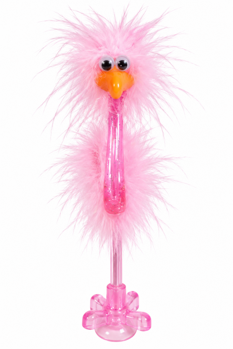 Penna Struzzo (rosa) scrive in blu
