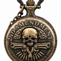 Orologio da Taschino - Steampunk 2nd Amendment – Teschio e Pistole