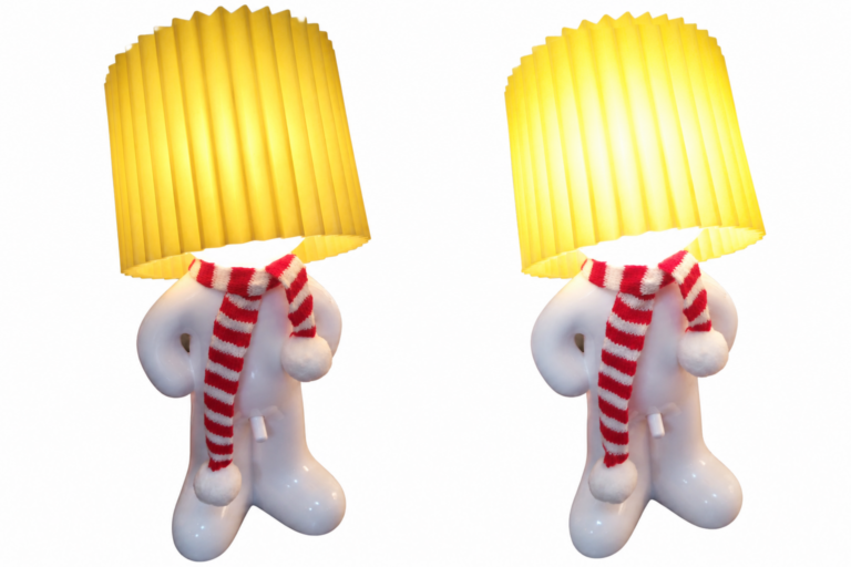 Lampada da scrivania a LED con interruttore divertente Ominio in piedi