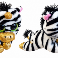 Occhioni Zebra unicorno - 16 cm