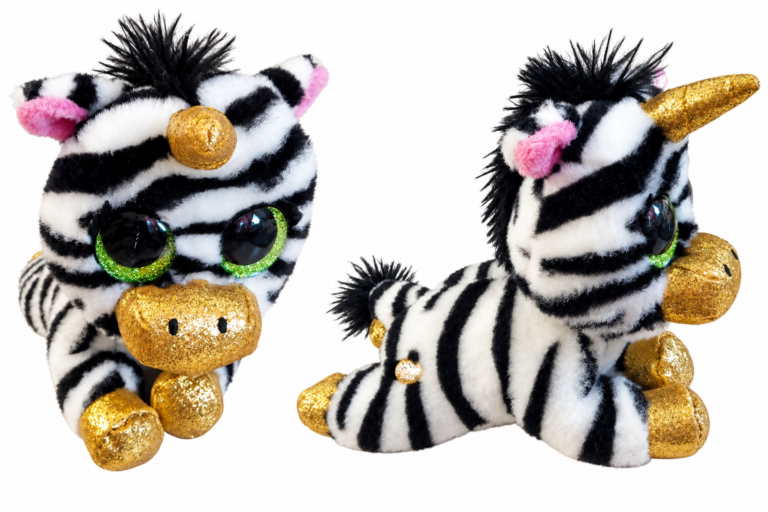 Occhioni Zebra unicorno – 16 cm