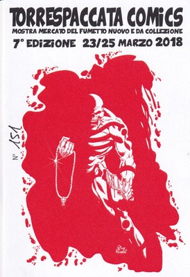 Torrespaccata Comics 2018 – Cartolina n 151 di 300 autografata da Pino Rinaldi
