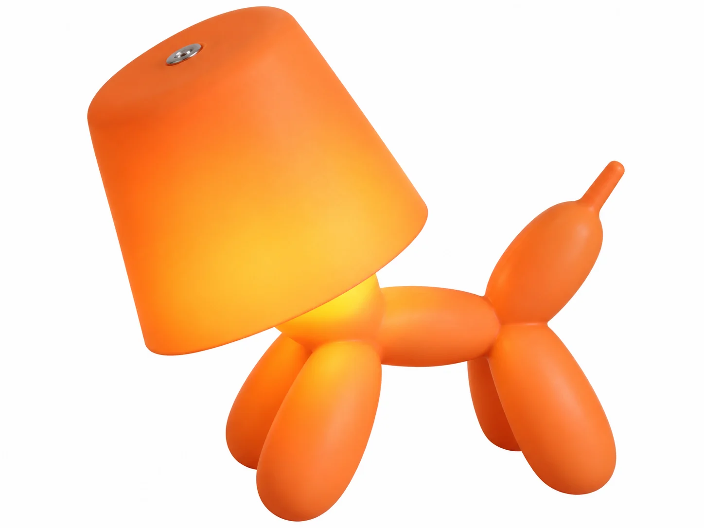 Lampada Cane Palloncino Arancione LED Ricaricabile
